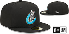 Knights MILB MARVEL DEFENDERS Black Fitted Hat by New Era - 2nd View