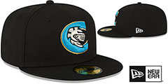 Knights MILB ONFIELD HOME-2 Black Fitted Hat by New Era - 2nd View