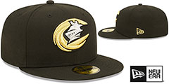 Knights MILB ONFIELD HOME Black Fitted Hat by New Era - 2nd View