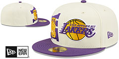 Lakers 2022 NBA DOUBLE WHAMMY DRAFT Fitted Hat by New Era - 2nd View