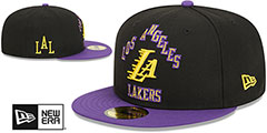 Lakers 23-24 CITY-EDITION Fitted Hat by New Era - 2nd View