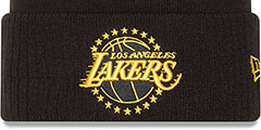 Lakers 24-25 ALTERNATE CITY-EDITION Knit Beanie Hat by New Era - 2nd View