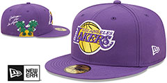 Lakers SIDE-CITY ICON Purple Hat by New Era - 2nd View