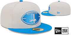 Lions 2024 HISTORIC SIDELINE Stone-Blue Fitted Hat by New Era - 2nd View