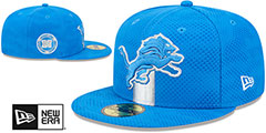 Lions 2024 NFL SIDELINE Blue Fitted Hat by New Era - 2nd View