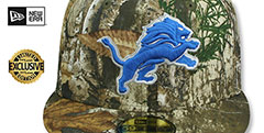 Lions NFL TEAM-BASIC Realtree Camo Fitted Hat by New Era - 2nd View