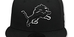 Lions TEAM-BASIC TRUCKER Black-White Fitted Hat by New Era - 2nd View