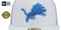 Lions TEAM-BASIC TRUCKER White Fitted Hat by New Era - 2nd View