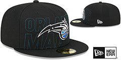 Magic 2023 NBA DRAFT Black Fitted Hat by New Era - 2nd View