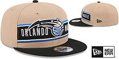 Magic 2024 NBA DRAFT SNAPBACK Camel-Black Hat by New Era - 2nd View