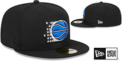 Magic NBA CLASSIX Black Fitted Hat by New Era - 2nd View