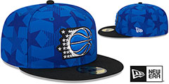 Magic NBA CLASSIX Royal-Black Fitted Hat by New Era - 2nd View