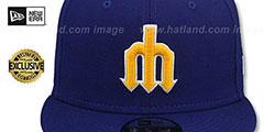 Mariners 1977-80 COOPERSTOWN REPLICA SNAPBACK Hat by New Era - 2nd View