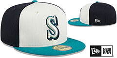 Mariners 2024 BATTING PRACTICE Fitted Hat by New Era - 2nd View