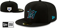 Marlins 2023 JACKIE ROBINSON GAME Hat by New Era - 2nd View