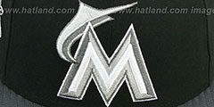 Marlins BAYCIK Black-Grey Fitted Hat by New Era - 2nd View