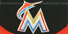 Marlins BAYCIK Black-Orange Fitted Hat by New Era - 2nd View