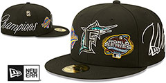 Marlins HISTORIC CHAMPIONS Black Fitted Hat by New Era - 2nd View