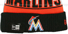 Marlins REP-UR-TEAM Knit Beanie Hat by New Era - 2nd View