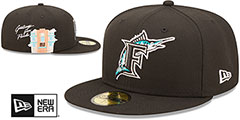 Marlins SIDE-CITY ICON Black Hat by New Era - 2nd View