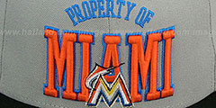 Marlins TEAM-PRIDE Grey-Black Fitted Hat by New Era - 2nd View