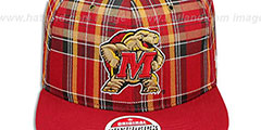 Maryland MASCOT GAELIC PLAID SNAPBACK Red-Red Hat by Zephyr - 2nd View