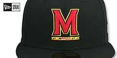 Maryland NCAA TEAM-BASIC Black Fitted Hat by New Era - 2nd View