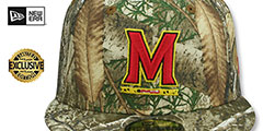 Maryland NCAA TEAM-BASIC Realtree Camo Fitted Hat by New Era - 2nd View