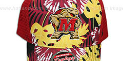 Maryland TROPICAL MESH SNAPBACK Red-Gold Hat by Zephyr - 2nd View