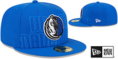 Mavericks 2023 NBA DRAFT Royal Fitted Hat by New Era - 2nd View