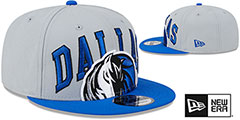 Mavericks 2023 TIP OFF SNAPBACK Grey-Royal Hat by New Era - 2nd View