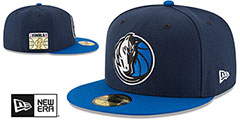 Mavericks 2024 FINALS Navy-Royal Fitted Hat by New Era - 2nd View