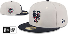 Mets 2024 JULY 4TH STARS N STRIPES Fitted Hat by New Era - 2nd View