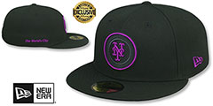 Mets ALTERNATE CITY CONNECT Black Fitted Hat by New Era - 2nd View