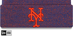 Mets BANNER Knit Beanie Hat by New Era - 2nd View