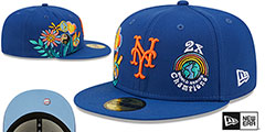 Mets GROOVY Royal Fitted Hat by New Era - 2nd View