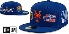 Mets HISTORIC CHAMPIONS Royal Fitted Hat by New Era - 2nd View