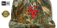 Mets MLB TEAM-BASIC Realtree Camo Fitted Hat by New Era - 2nd View