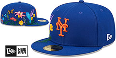 Mets SIDE-BLOOM Royal Fitted Hat by New Era - 2nd View