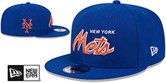 Mets TEAM-SCRIPT SNAPBACK Royal Hat by New Era - 2nd View