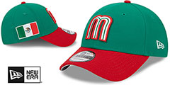 Mexico 2023 WBC GAME STRAPBACK Green-Red Hat by New Era - 2nd View