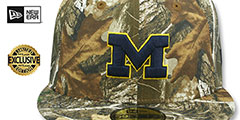 Michigan NCAA TEAM-BASIC Realtree Camo Fitted Hat by New Era - 2nd View