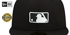 MLB Umpire BATTING PRACTICE TRUCKER Black-White Fitted Hat by New Era - 2nd View