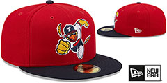 Mud Hens MILB MARVEL DEFENDERS Red-BlackFitted Hat by New Era - 2nd View