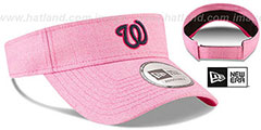 Nationals 2018 MOTHERS DAY VISOR Heather Pink by New Era - 2nd View