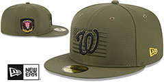 Nationals 2023 ARMED FORCES STARS N STRIPES Hat by New Era - 2nd View