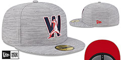 Nationals 2023 CLUBHOUSE Heather Grey Fitted Hat by New Era - 2nd View