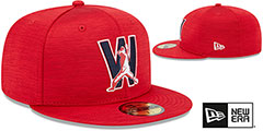 Nationals 2023 CLUBHOUSE Heather Red Fitted Hat by New Era - 2nd View