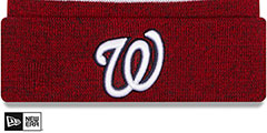 Nationals BANNER Knit Beanie Hat by New Era - 2nd View