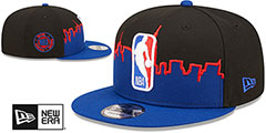 NBA SKYLINE TIP OFF SNAPBACK Black-Royal Hat by New Era - 2nd View